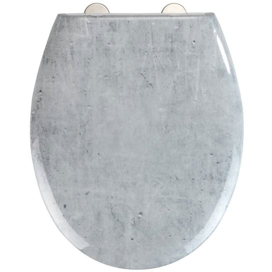 Deska sedesowa WENKO Concrete Easy Close, szara, 44,5x37 cm Wenko