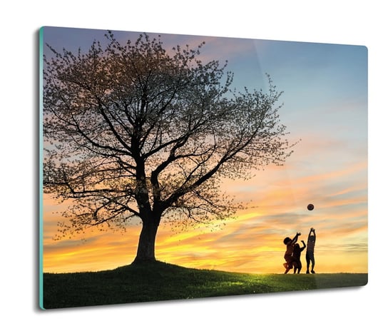 deska splashback druk Drzewo dzieci piłka 60x52, ArtprintCave ArtPrintCave
