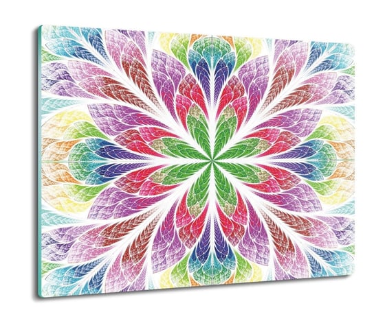deska splashback z foto Fraktal kwiat kolor 60x52, ArtprintCave ArtPrintCave