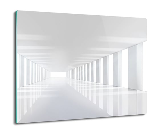 deska splashback ze szkła 3D Biały korytarz 60x52, ArtprintCave ArtPrintCave