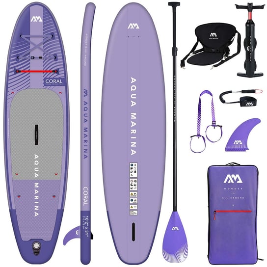 Deska Sup Aqua Marina Coral Nf 10'2" + Siedzisko Aqua Marina