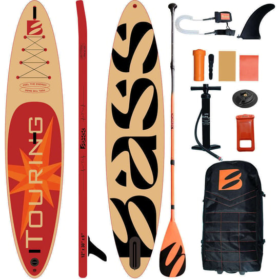 Deska SUP Bass Touring 12 PRO 2023 (365x76x13cm) + Wiosło + Leash + Pompka + plecak 2023-12’0'' Bass Polska