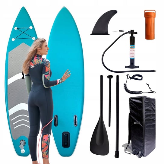 DESKA SUP PADDLE BOARD 320 CM POMPOWANA DO PŁYWANIA WYTRZYMAŁA ZESTAW Realne Ceny