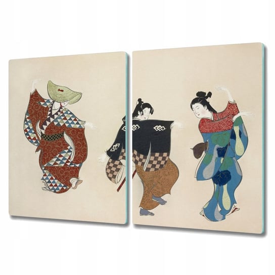 Deska szklana 2x40x52 cm nowoczesny Kobieta kimono Inna marka