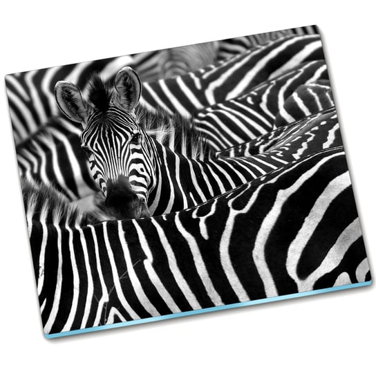 Deska szklana na indukcję Zebra - 60x52 cm Tulup