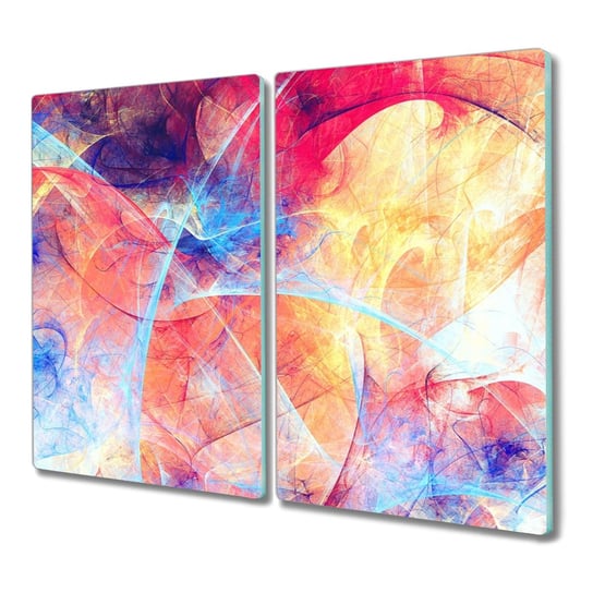 Deska szkło 2x30x52 Abstrakcja kolory dym kuchenna, Coloray Coloray
