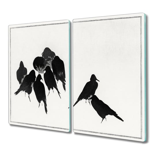 Deska szkło 2x30x52 Gałąź zwierzęta ptaki kuchenna, Coloray Coloray