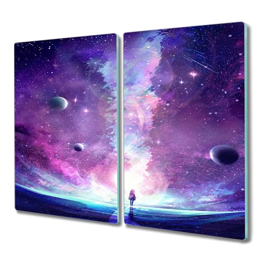 Deska szkło 2x30x52 Noc niebo gwiazdy wszechświat, Coloray Coloray