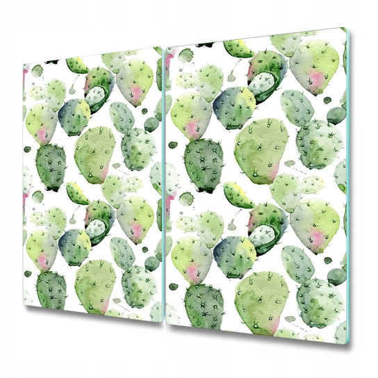 Deska z Dwóch Części - Print - Kaktusowy wzór - 2x30x52 cm Coloray