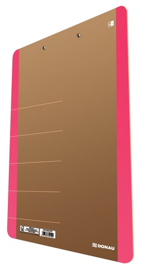 Deska z klipsem, A4, neon różowy Donau