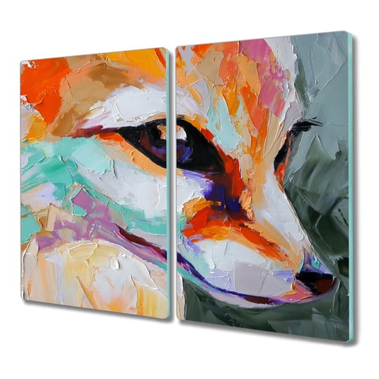 Deska ze szkła 2x30x52 cm Zwierzę lis do krojenia, Coloray Coloray