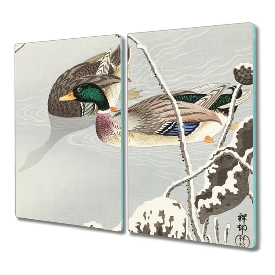 Deska ze szkła 2x30x52 Gałęzie liście zwierzę ptak, Coloray Coloray