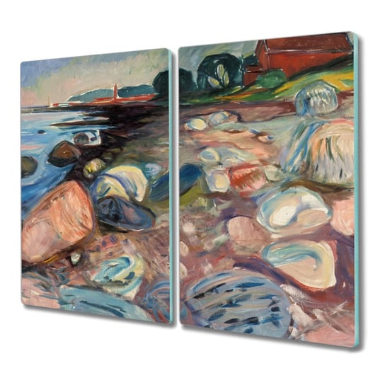 Deska ze szkła 2x30x52 Lato noc plaża Edvard Munch, Coloray Coloray