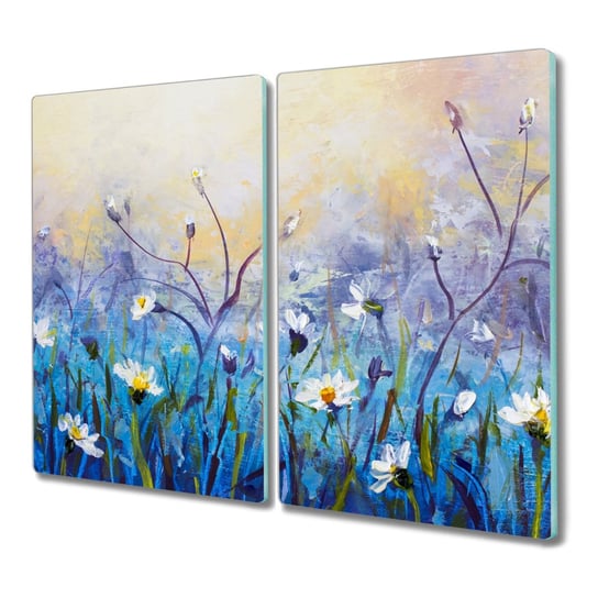 Deska ze szkła 2x30x52 Malarstwo kwiaty na prezent, Coloray Coloray