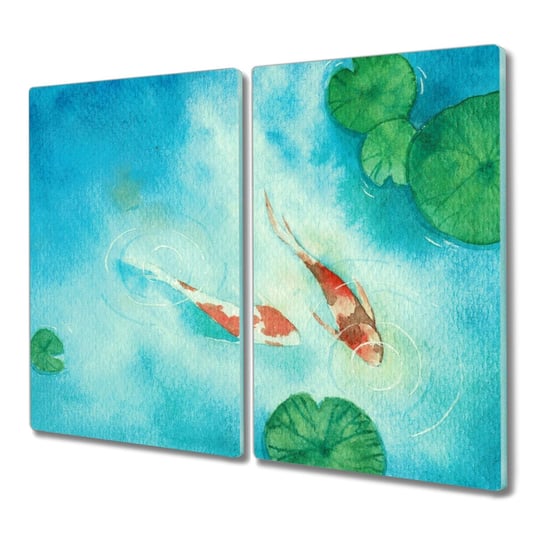 Deska ze szkła 2x30x52 Malarstwo zwierzę ryba koi, Coloray Coloray