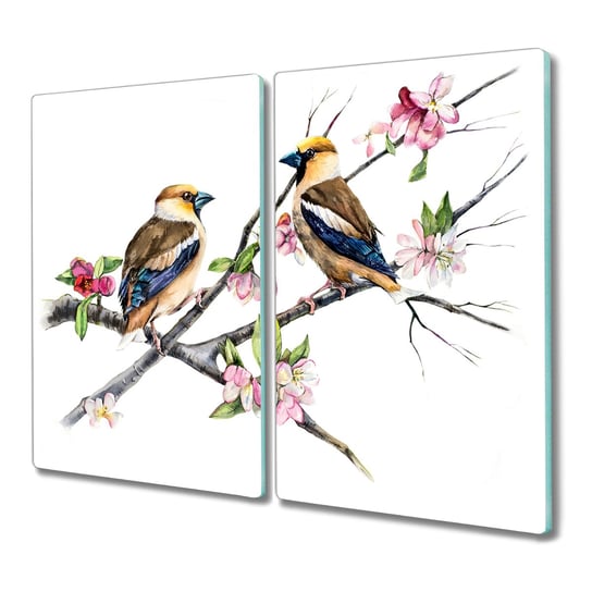 Deska ze szkła 2x30x52 Zwierzęta ptaki do krojenia, Coloray Coloray