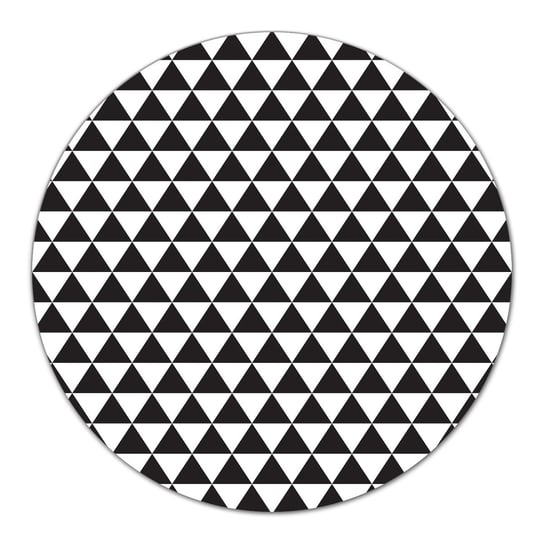 Deska ze szła ozdobna Czarno-białe trójkąty fi40, Coloray Coloray