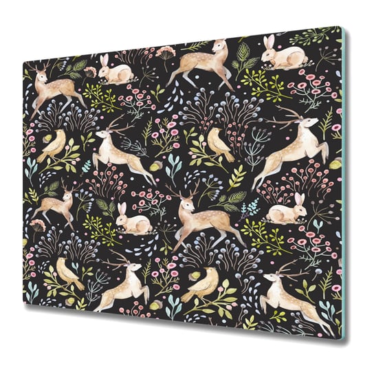 Deski Do Krojenia z Wyjątkowymi Detalami 60x52 cm - Zwierzęta leśne Coloray