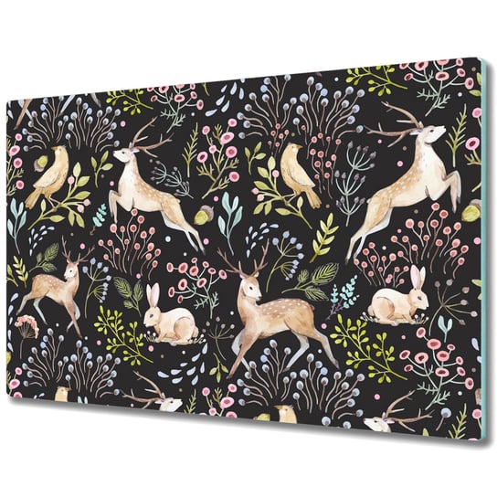 Deski Do Krojenia z Wyjątkowymi Detalami - Zwierzęta leśne - 80x52 cm Coloray