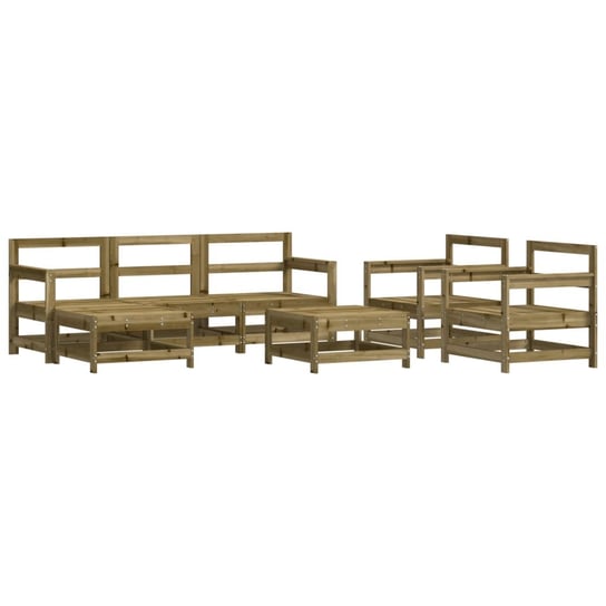 Deski drewniane zestaw wypoczynkowy - 2 sofy, 1 so Inna marka