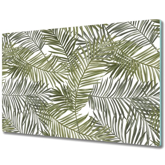 Deski Kuchenne ze Stylowym Ozdobnym nadrukiem - Egzotyczne liście palmowe - 80x52 cm Coloray