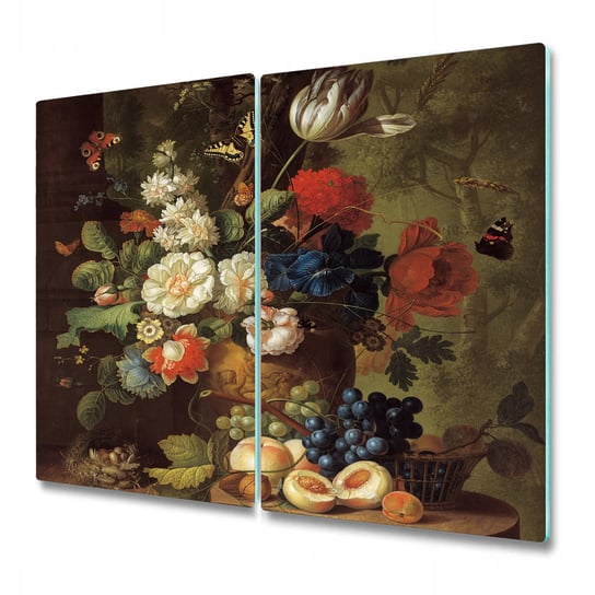 Deski Kuchenne ze Stylowym Ozdobnym nadrukiem - Malarstwo bukiet - 2x30x52 cm Coloray