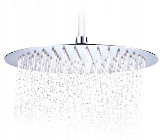 Deszczownica prysznicowa stalowa duża do kabin prysznicowych 30cm cienka Inna marka