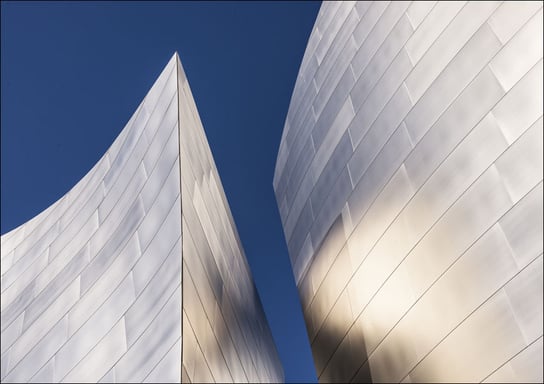 Detail of the Walt Disney Center Concert Hall in downtown Los Angeles, California., Carol Highsmith - plakat 80x60 cm Galeria Plakatu