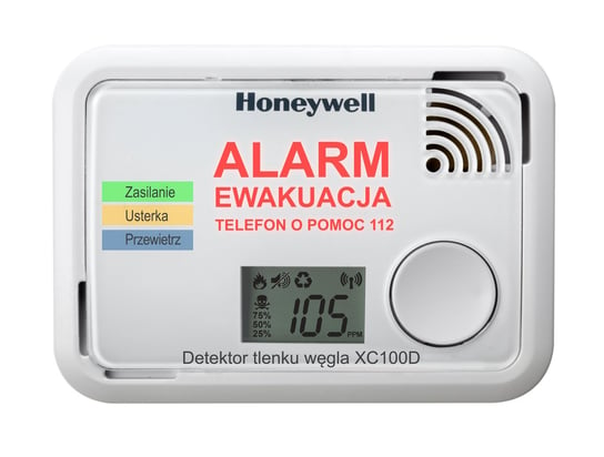Detektor tlenku węgla HONEYWELL CO XC100D-PL-App HONEYWELL