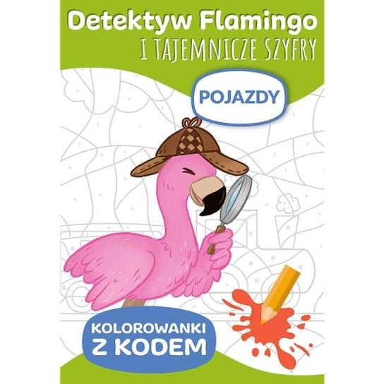 Detektyw Flamingo i tajemnicze szyfry. Kolorowanki z kodem. Pojazdy KS66034 Trefl Trefl