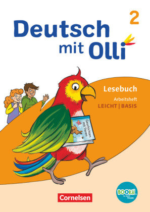 Deutsch mit Olli - Lesen 2-4 - Ausgabe 2021 - 2. Schuljahr Arbeitsheft Leicht / Basis - Mit BOOKii-Funktion Cornelsen Verlag