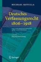 Deutsches Verfassungsrecht 1806 bis 1918. Bd. 3 Kotulla Michael