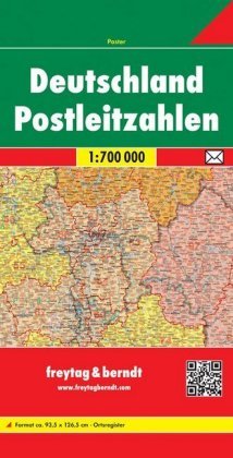 Deutschland 1 : 700 000. Postleitzahlenkarte Freytag + Berndt, Freytag-Berndt Und Artaria