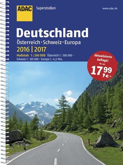Deutschland, Osterreich, Schweiz, Europa. Atlas Opracowanie zbiorowe