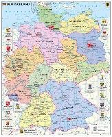 Deutschland politisch mit Wappen 1 : 700.000 Stiefel Heinrich