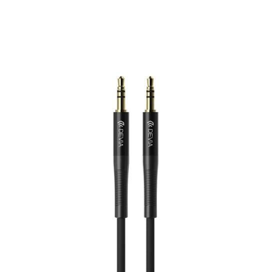Devia, Kabel audio Ipure jack 3,5 mm - jack 3,5 mm 1,0 m, czarny Devia