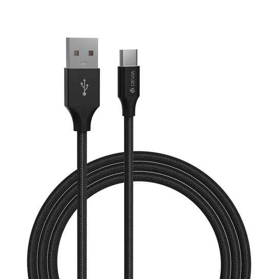 Devia, Kabel Gracious USB - USB-C 1,0 m 2,4A, czarny Devia