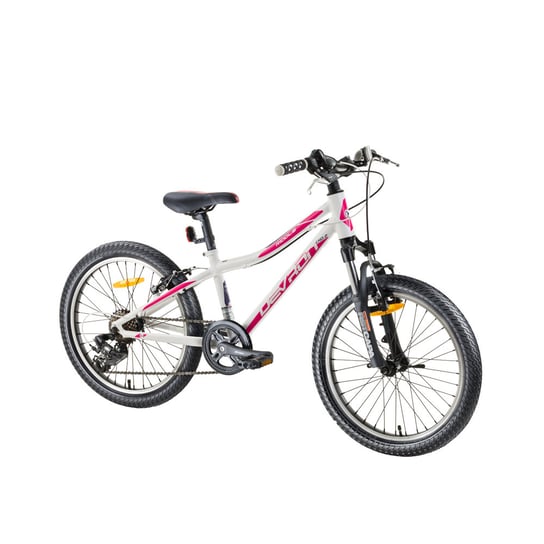 Devron, rower górski dziecięcy, Riddle LH0.2 20" biało-różowy Devron