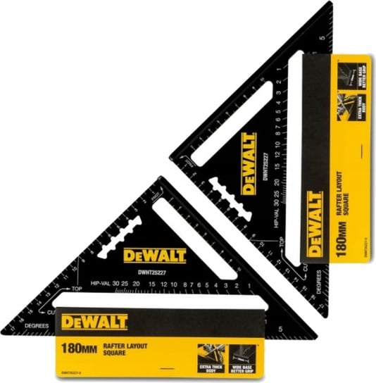 Dewalt Kątownik Stolarski Ciesielski Nastawny 180Mm Aluminiowy Dwht25227-0 DeWalt