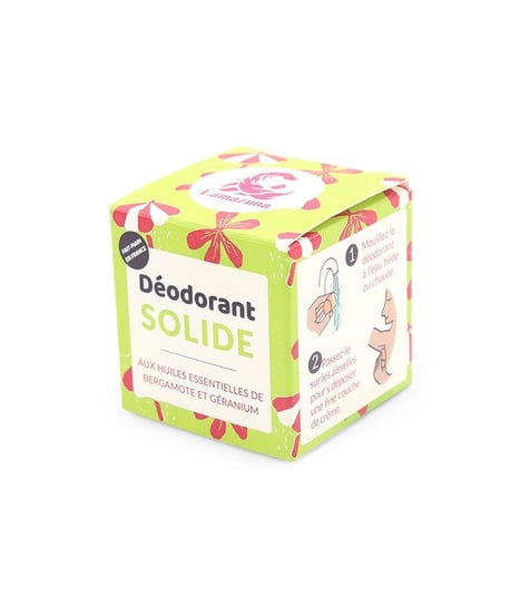 Dezodorant w kostce o zapachu bergamotki i geranium, COSMOS ORGANIC, 30 g, Lamazuna LAMAZUNA