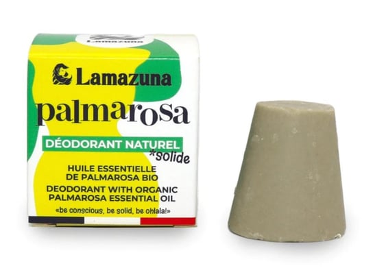 Dezodorant w kostce z olejkiem eterycznym PALMAROSA, COSMOS ORGANIC, 30 ml, Lamazuna LAMAZUNA
