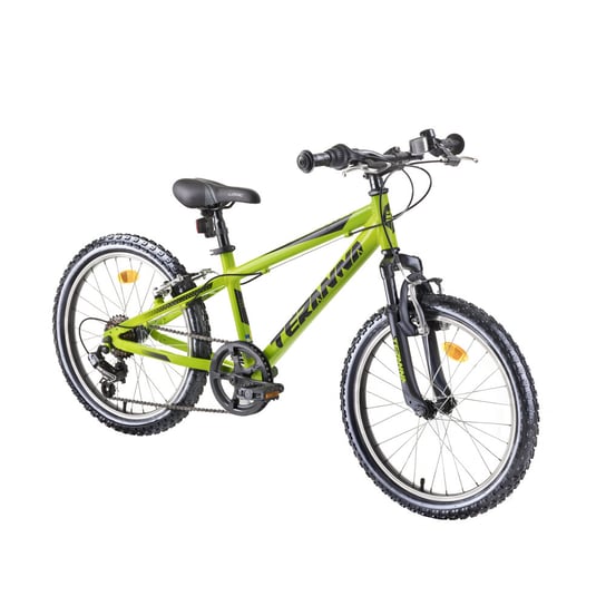 DHS, rower dziecięcy górski, Teranna 2423, 24" - model 2019, zielony DHS