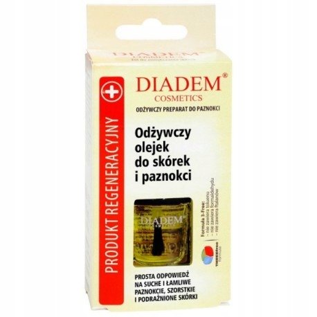 Diadem, Odżywczy olejek do skórek i paznokci, 11ml Diadem