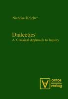 Dialectics Rescher Nicholas