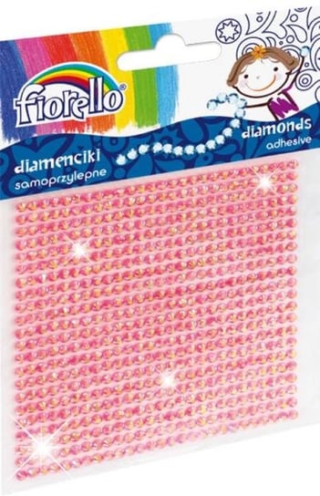 Diamenciki samoprzylepne, różowe Fiorello