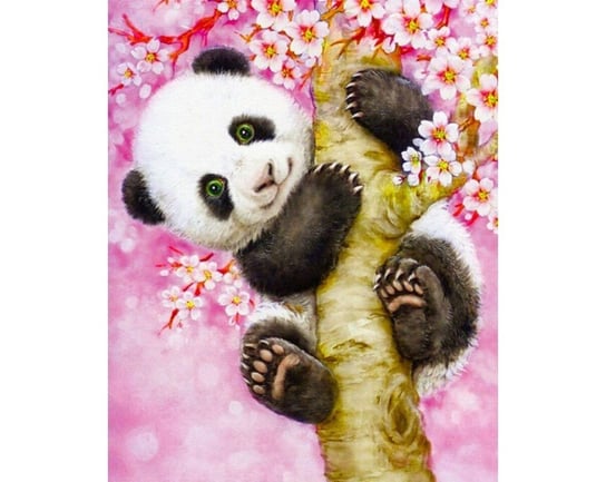 Diamentowa mozaika 17x21 panda Collection D`Art