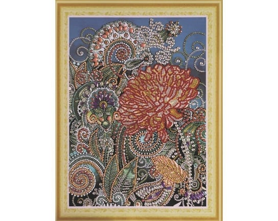 Diamentowa mozaika 30x40cm, Chryzantemy Collection D`Art