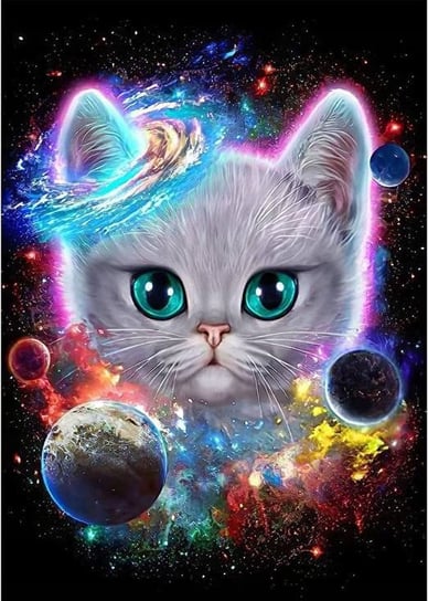 Diamentowa mozaika - Kot kosmiczny Norimpex