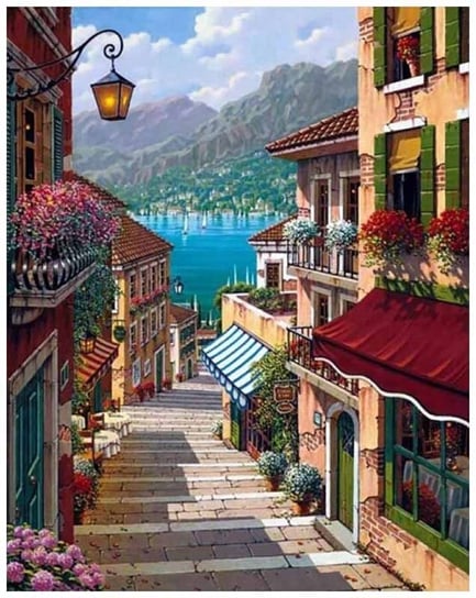 Diamentowa Mozaika  Miejska Uliczka 30x40 Norimpex