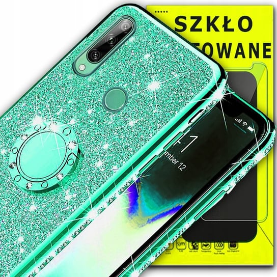 Diamentowe Etui Oxygen Bling Do Huawei Y6P + Szkło OXYGEN